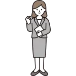 Business Person Female Who Takes A Guts Pose SVG Icon